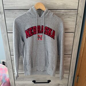 Gray Nebraska Hoodie